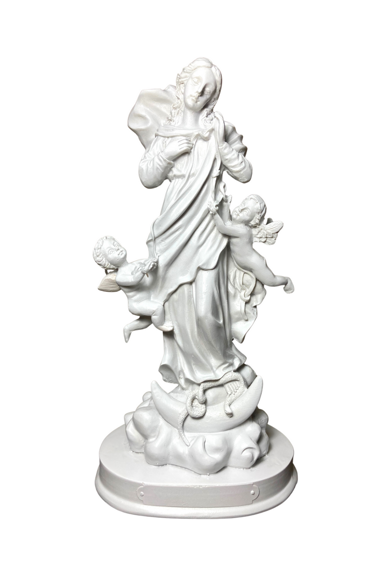 Virgen Desatanudos Blanca - 21 cm
