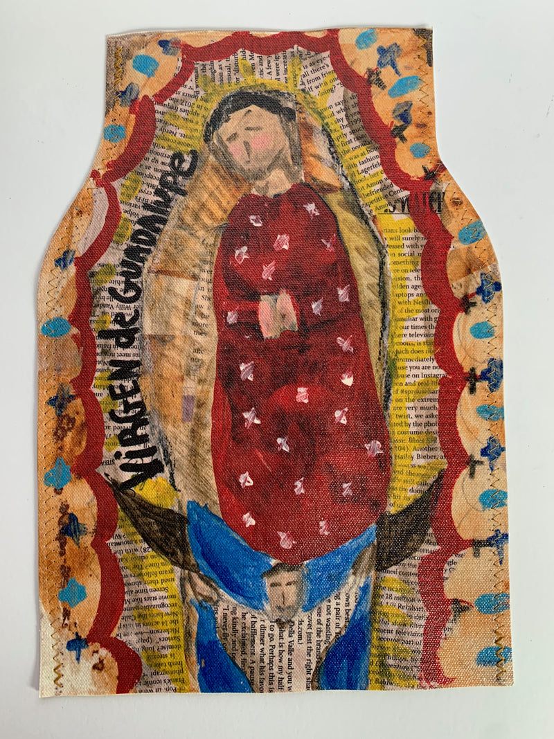 Forro para florero Virgen de Guadalupe AS