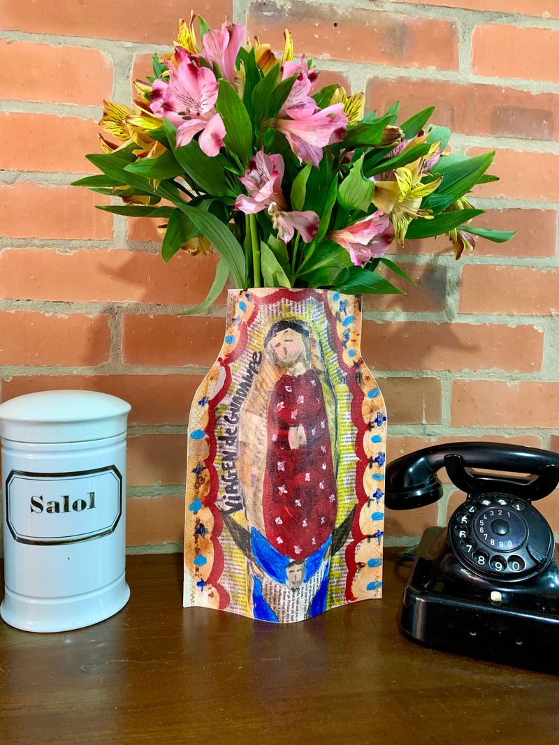 Forro para florero Virgen de Guadalupe AS