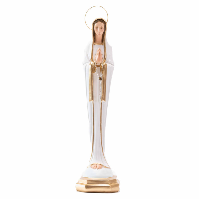 Virgen Estilizada Blanca - 53 cm