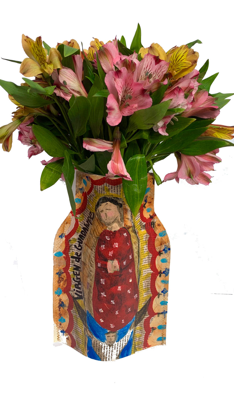 Forro para florero Virgen de Guadalupe AS